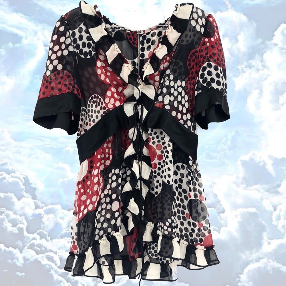 Dolce & Gabbana Silk Printed Blouse | Glamarama